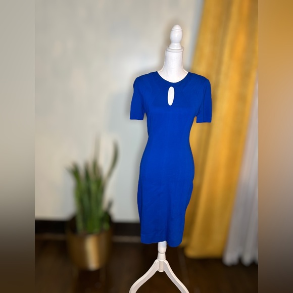Vibrant Cobalt Blue Diane von Fürstenberg (DVF) Dress Sz. 4 - Picture 1 of 8